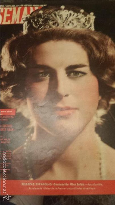 Coleccionismo de Revistas y Peri&oacute;dicos: REVISTA SEMANA N&ordm; 1158 1 MAYO 1962 CONCEPCION MIRA BELDA