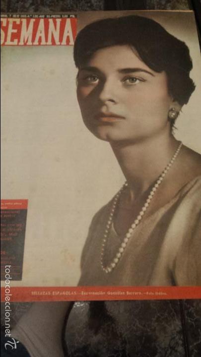 Coleccionismo de Revistas y Peri&oacute;dicos: REVISTA SEMANA N&ordm; 1011 7 JULIO 1959 ENCARNACION GONZALEZ BORRERO