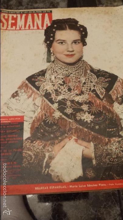 Coleccionismo de Revistas y Peri&oacute;dicos: REVISTA SEMANA N&ordm; 1057 24 MAYO 1960 MARIA LUISA SANCHEZ PLAZA