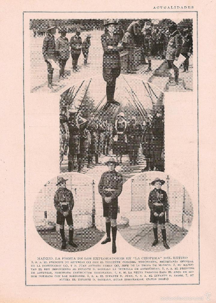 Collezionismo di Riviste e Giornali: * ESCUTISMO * SCOUTS * Fiesta de los exploradores en la chopera de El Retiro - 1925
