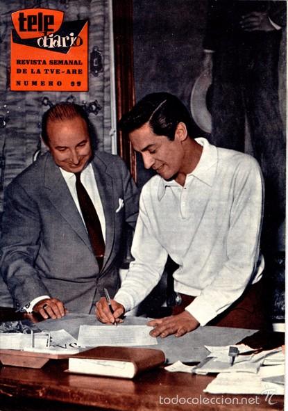 Collezionismo di Riviste e Giornali: REVISTA TELE DIARIO N&ordm; 99. 16/11/1959. (TELERADIO. TELE-RADIO.)