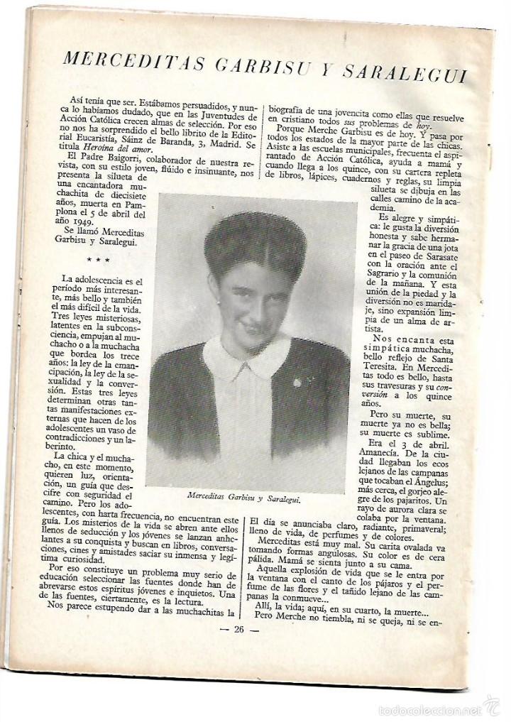 Collection Magazines and Newspapers: A&Ntilde;O 1950 RELIGION RAIMUNDO PANIKER BEATIFICACION ISIDORO ZORZANO MERCEDITAS GARBISU SARALEGUI