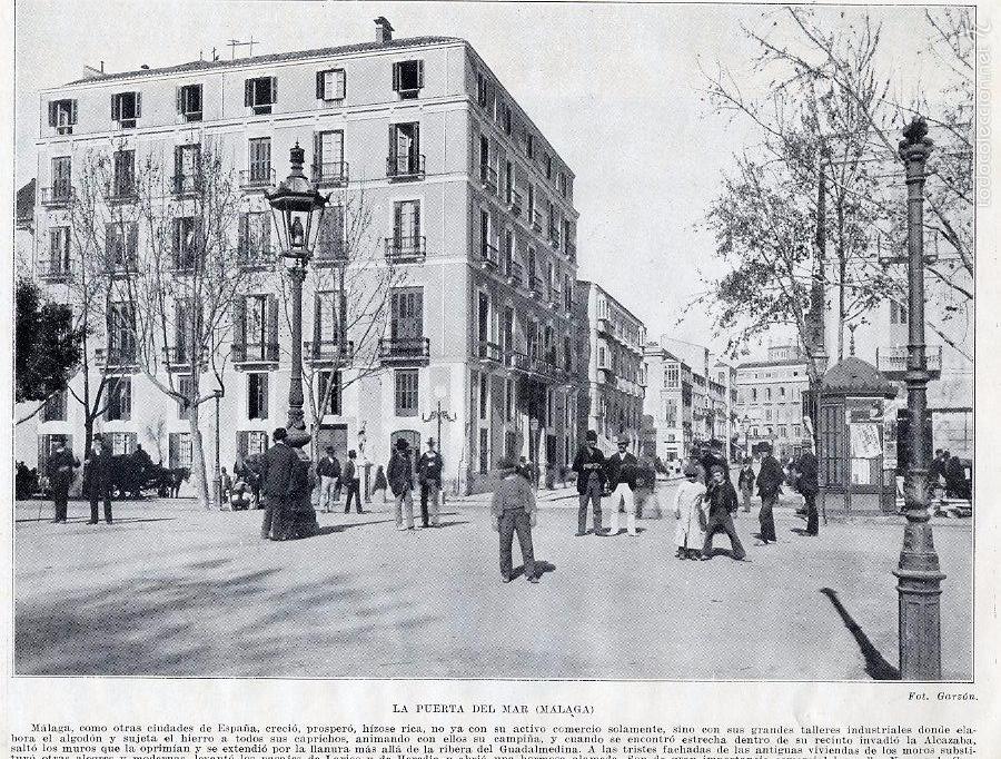 Sammeln von Zeitschriften und Zeitungen: MALAGA 1920 LA PUERTA DEL MAR HOJA LIBRO