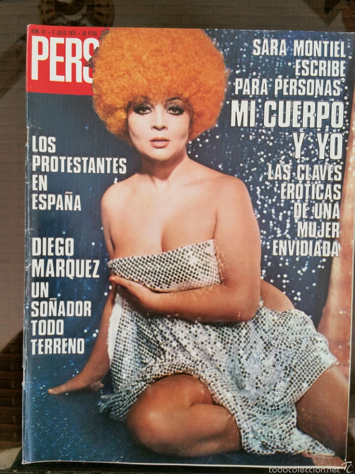 Coleccionismo de revistas y peri&oacute;dicos: Revista Personas 1975 Sara Montiel