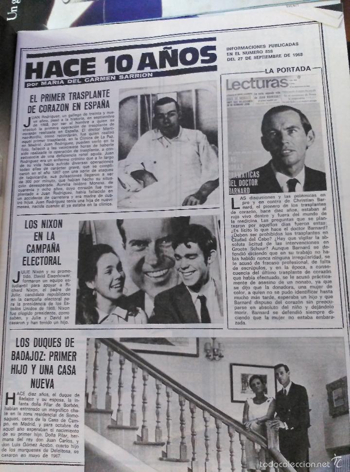 Sammeln von Zeitschriften und Zeitungen: recorte el primer trasplante de corazon de espa&ntilde;a dictor barnard los nixon julie los duques de badaj