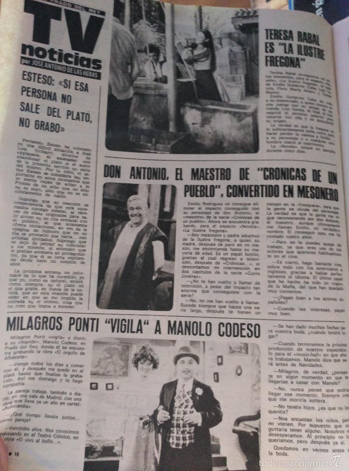 Colecionismo de Revistas e Jornais: recorte milagros ponti manolo codeso teresa rabal emilio rodriguez maestro de cronicas de un pueblo