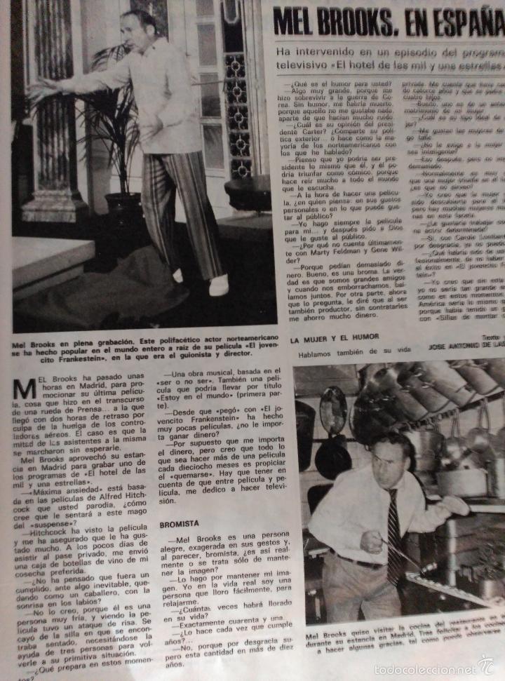Colecionismo de Revistas e Jornais: recorte mel brooks en espa&ntilde;a
