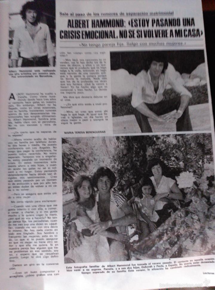 Sammeln von Zeitschriften und Zeitungen: recorte albert hammond