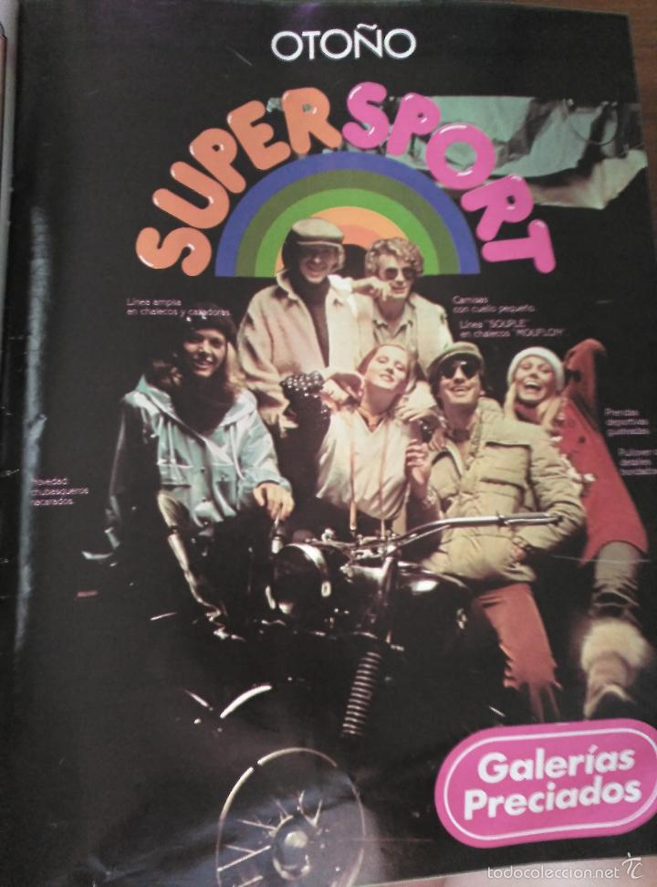 Coleccionismo de revistas y peri&oacute;dicos: RECORTE GALERIAS PRECIADOS oto&ntilde;o super sport 1975