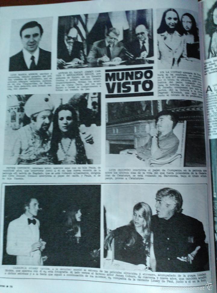 Collezionismo di Riviste e Giornali: recorte linsey de paul terence stamp james coburn peter ustinov luis maria anson jimmy carter