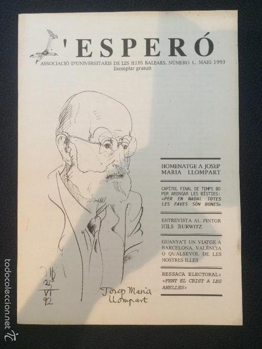 Collezionismo di Riviste e Giornali: REVISTA L'ESPERO HOMENATGE JOSEP MAR&Iacute;A LLOMPART