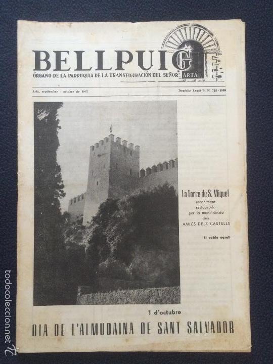 Collezionismo di Riviste e Giornali: PERI&Oacute;DICO BELLPUIG ARTA I &Eacute;POCA 1967