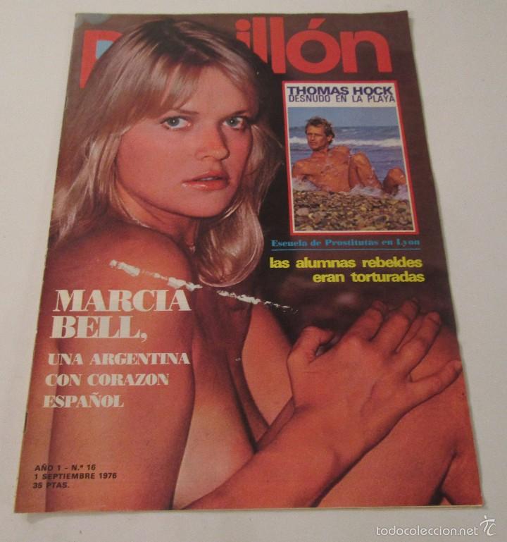 Collezionismo di Riviste e Giornali: PAPILLON - MARCIA BELL - THOMAS HOCK DESNUDO EN LA PLAYA -LINDA MUNRO - N&ordm; 16 A&Ntilde;O 1976