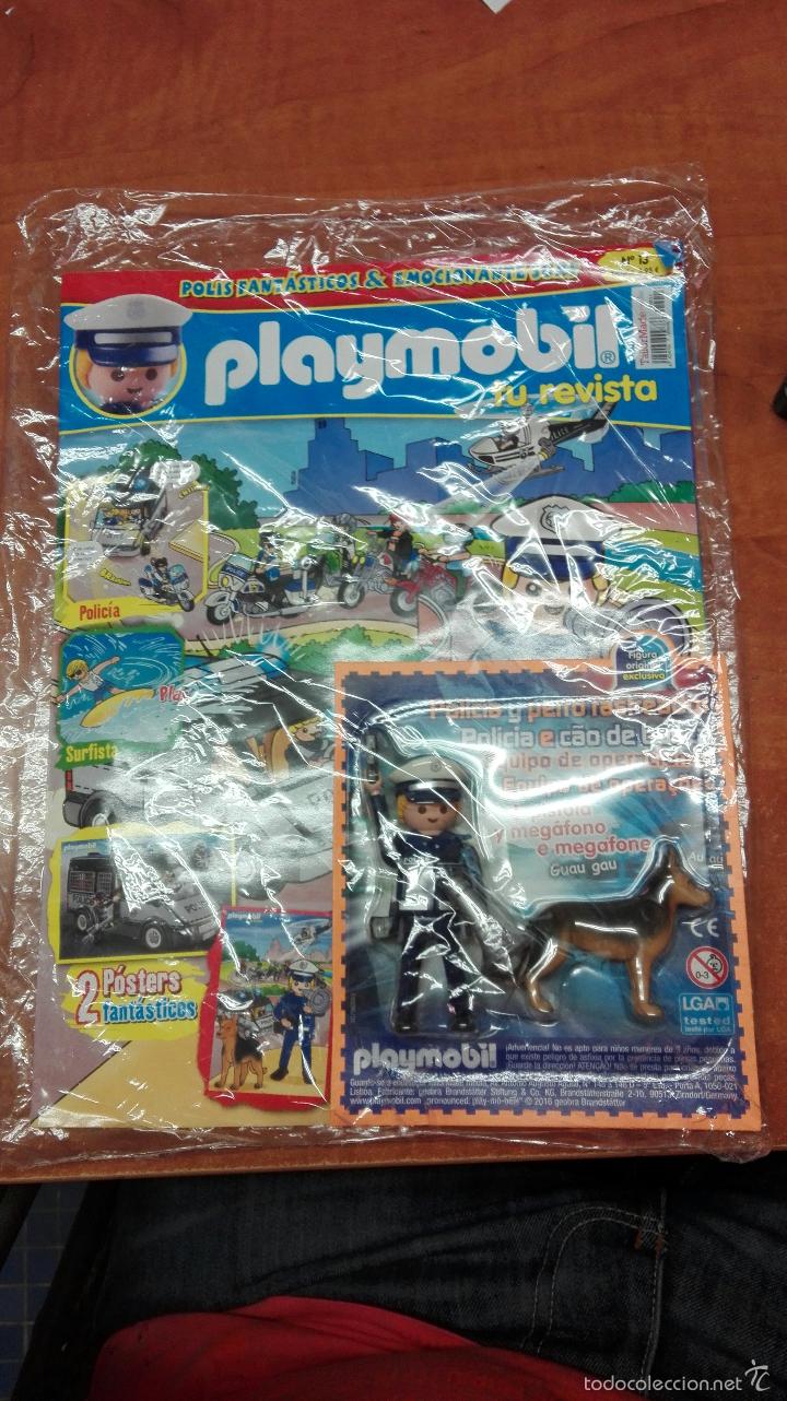 Collection Magazines and Newspapers: REVISTA OFICIAL N&ordm; 13 Y PLAYMOBIL POLICIA Y PERRO RASTREATOR (FIGURA EXLUSIVA ORIGINAL)