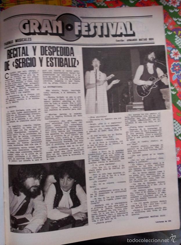 Coleccionismo de Revistas y Peri&oacute;dicos: recorte sergio y estibaliz mocedades el consorcio