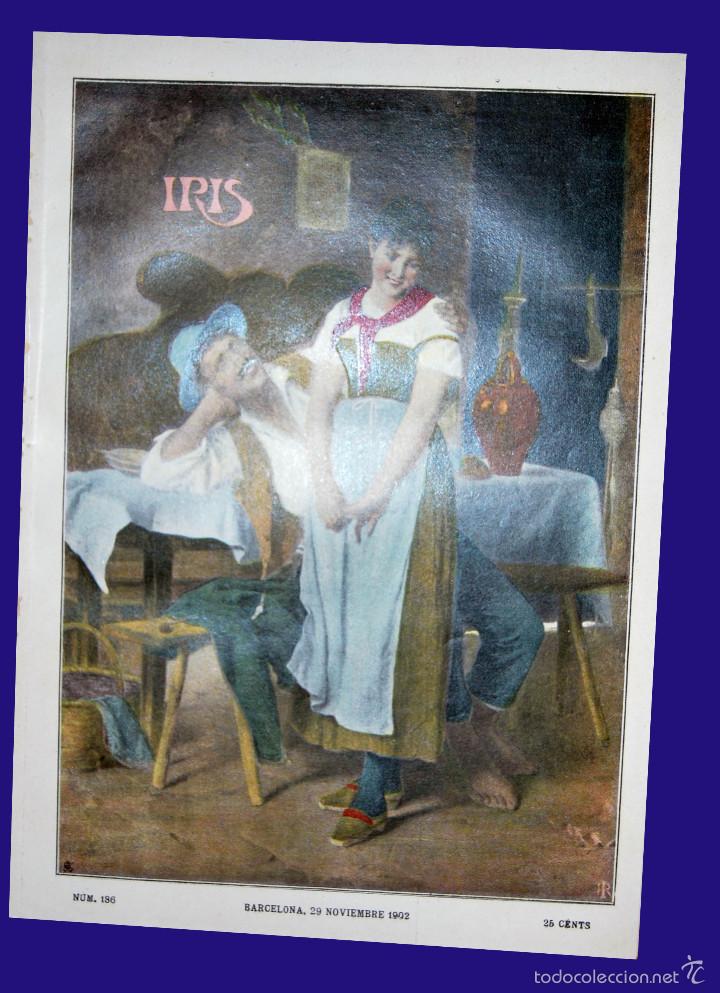 Coleccionismo de revistas y peri&oacute;dicos: MERCEDES LA CORISTA \ PAN BENDITO - IRIS - REVISTA SEMANAL ILUSTRADA N&ordm; 186 - 29 NOVIEMBRE 1902