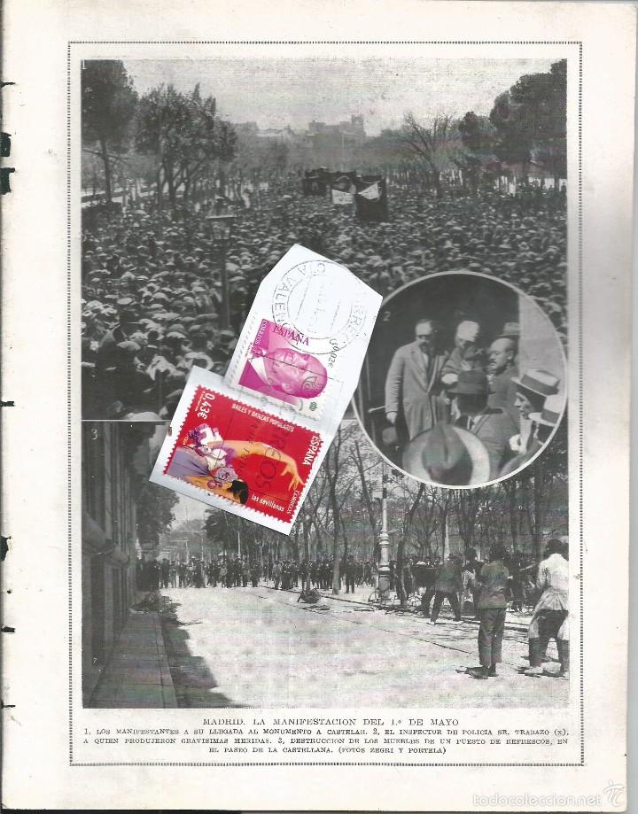 Coleccionismo de revistas y peri&oacute;dicos: BYN MAY 1923.N&ordm; 1668. 1 DE MAYO MANIFESTACION MADRID. CREDENCIALES EMBAJADORES BULGARIA Y SUECIA