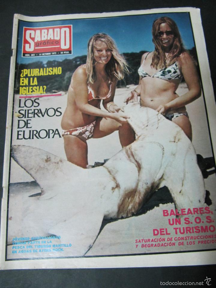 Coleccionismo de revistas y peri&oacute;dicos: SABADO GRAFICO 10 1972 BALZAC PIO BAROJA BALEARES TURISMO IGLESIA