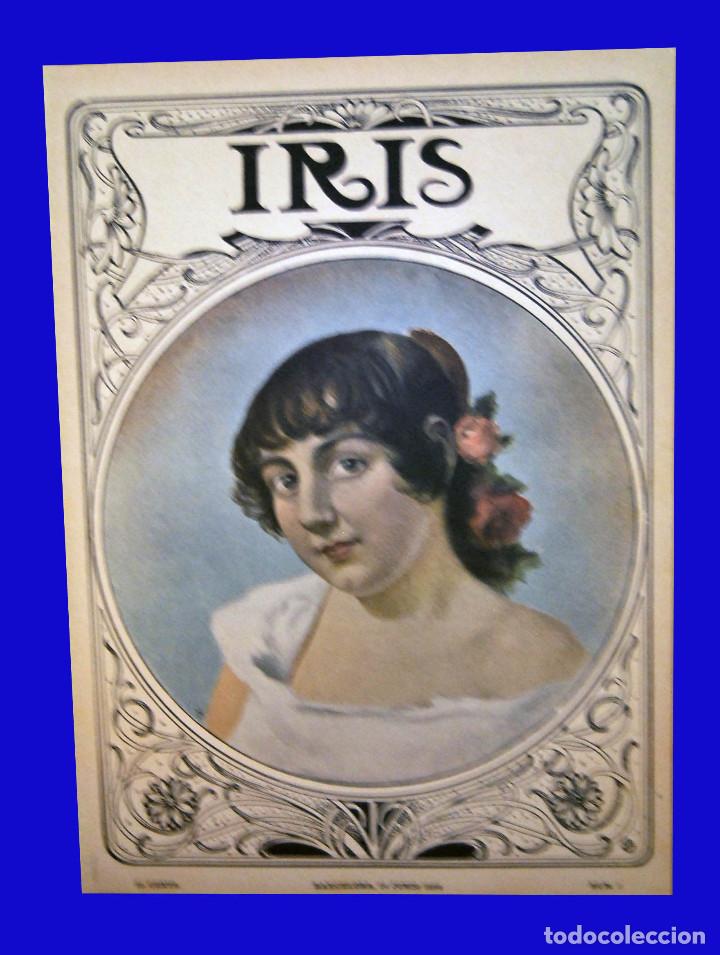 Coleccionismo de Revistas y Peri&oacute;dicos: IRIS - REVISTA SEMANAL N&ordm; 7 - MADRID - INAGURACION DE ESTATUA DE VELAZQUEZ (FOTOS) - 24 JUNIO 1899