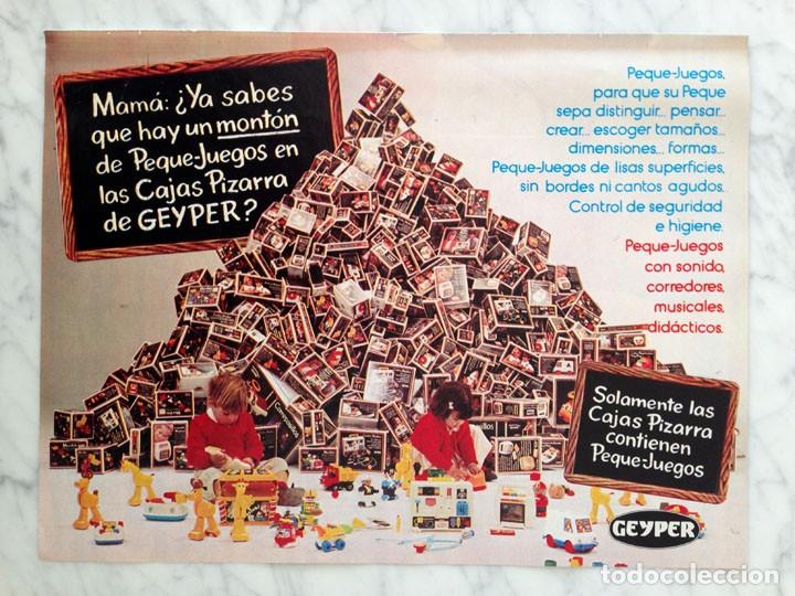 Coleccionismo de revistas y peri&oacute;dicos: RECORTE - PUBLICIDAD - GEYPER - PEQUE-JUEGOS - 1983