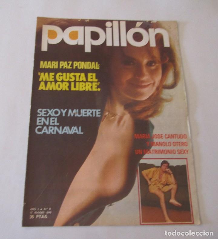 Collezionismo di Riviste e Giornali: PAPILLON N&ordm; 8 - MARI PAZ PONDAL - LA TRINCA TRICAMERON - M&ordf; JOSE CANTUDO / MANOLO OTERO - A&Ntilde;O 1976