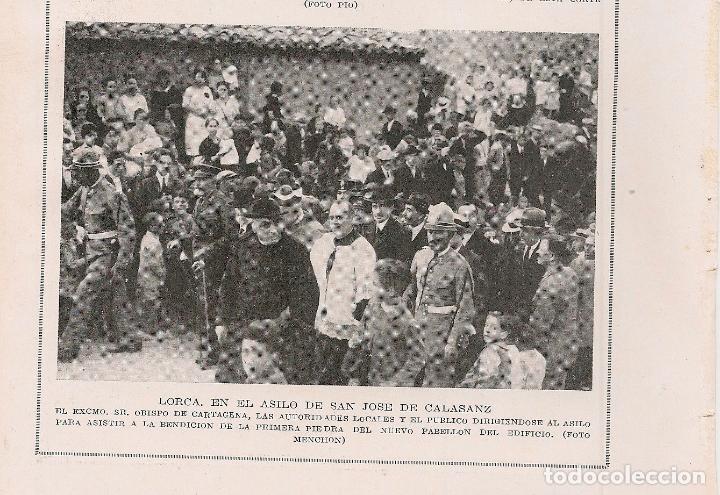 Sammeln von Zeitschriften und Zeitungen: * LORCA * Bendici&oacute;n del obispo del asilo de San Jos&eacute; de Calasanz- 1925