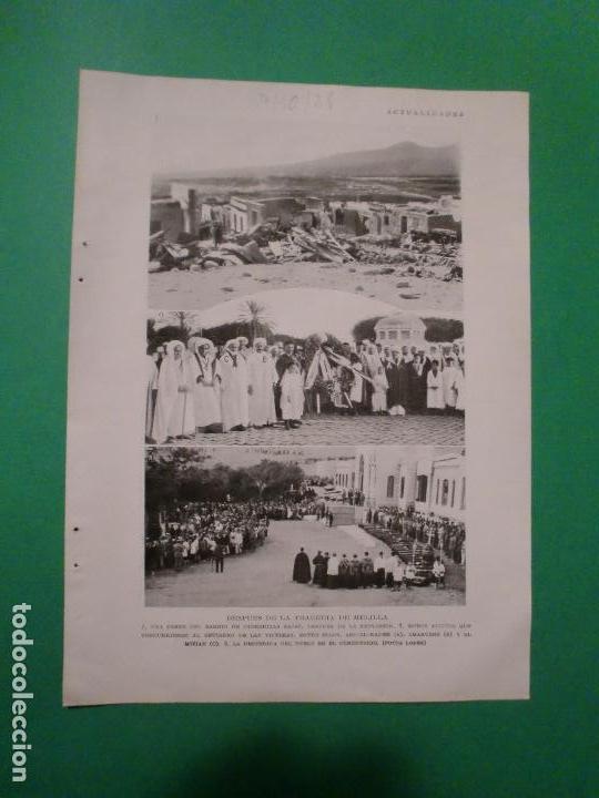 Collectionnisme de Revues et Journaux: HOJA SUELTA ORIGINAL DESPUES DE LA TRAGEDIA DE MELILLA - ACCIDENTE EN ENCINACORBA ZARAGOZA - 7/10/28