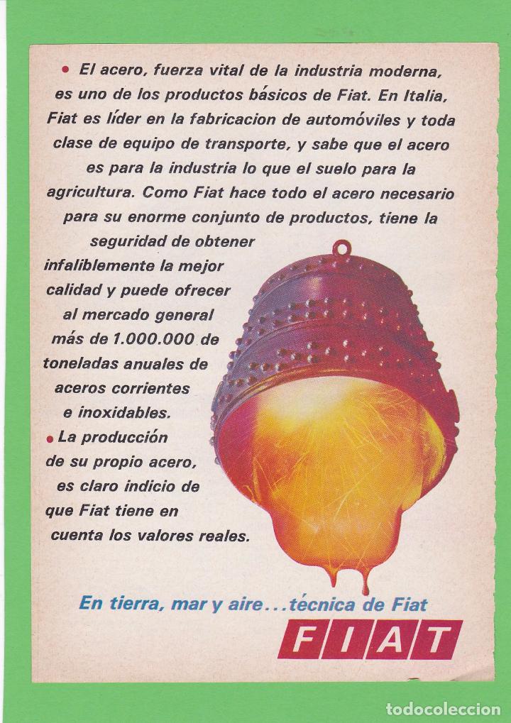 Coleccionismo de Revistas y Peri&oacute;dicos: PUBLICIDAD 1971. ANUNCIO FIAT