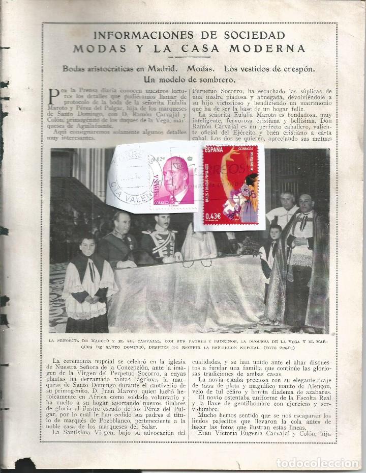 Coleccionismo de revistas y peri&oacute;dicos: BYN MAY 1923.N&ordm; 1669. BODAS ARISTOCRATICAS  MOROTO Y CARVAJAL INFANTE DON FERNANDO DUQESA TALAVERA