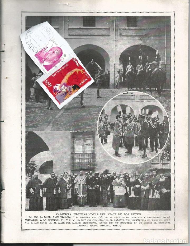 Coleccionismo de revistas y peri&oacute;dicos: BYN MAY 1923.N&ordm; 1670. VALENCIA REYES CUARTEL CABALLERIA BANQUETE PALACIO ARZOBISPAL. VIAJE BELGICA