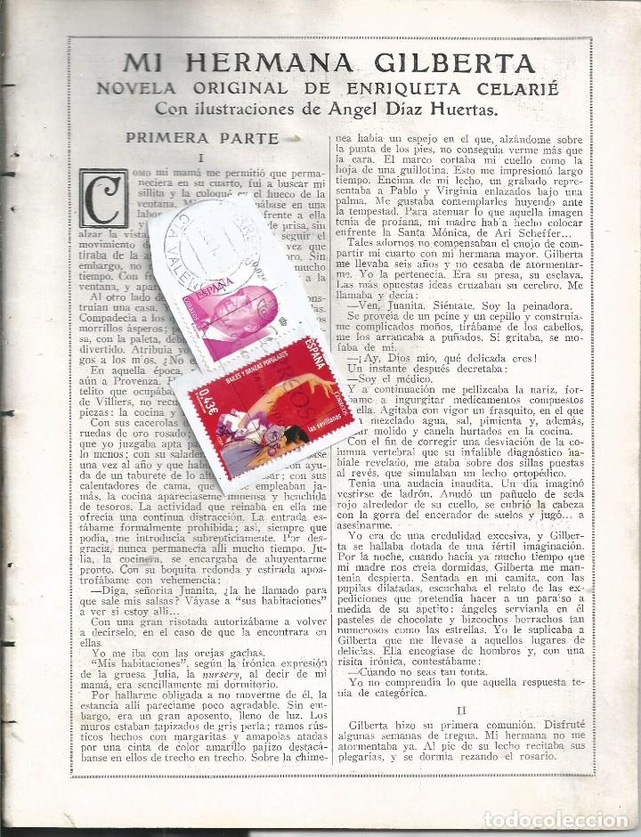 Collectionnisme de Revues et Journaux: BYN MAY 1923.N&ordm; 1670. PRIMERA ENTREGA DE MI HERMANA GILBERTA DE ENRIQUETA CELARIE.ANGEL DIAZ HUERTAS