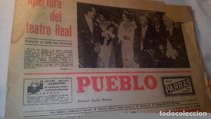 Sammeln von Zeitschriften und Zeitungen: ANTIGUO PERIODICO PUEBLO FRANCISCO FRANCO