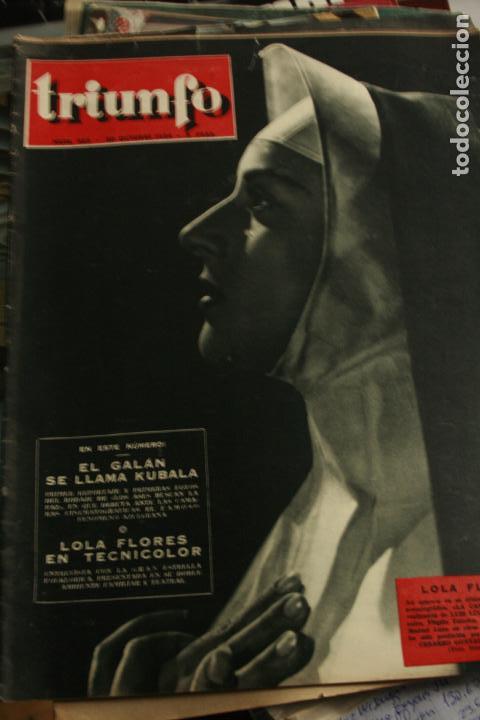 Coleccionismo de revistas y peri&oacute;dicos: OLIVIA DE HAVILLAND  LOLA FLORES  ROVIRA BELETA  ELISA MONTES  MARIO CABRE  1954