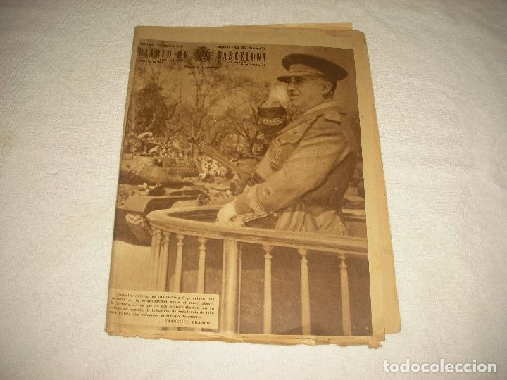 Colecionismo de Revistas e Jornais: DIARIO DE BARCELONA N&deg; 78, ABRIL 1956 . EN PORTADA FRANCISCO FRANCO