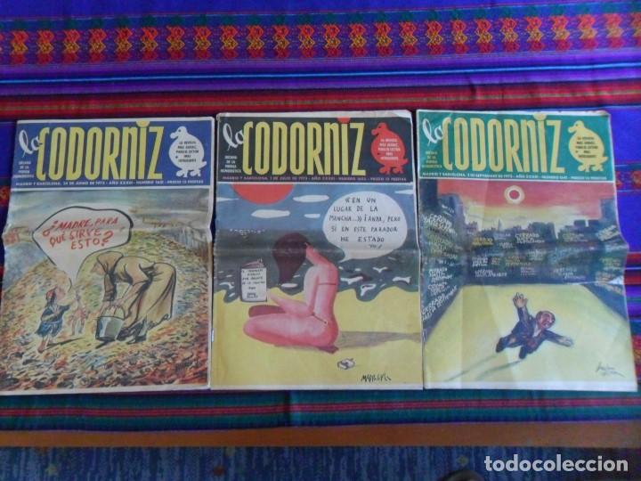 Coleccionismo de Revistas y Peri&oacute;dicos: LA CODORNIZ N&ordm;S 1631, 1632 Y 1642. 15 PTS. 1973.