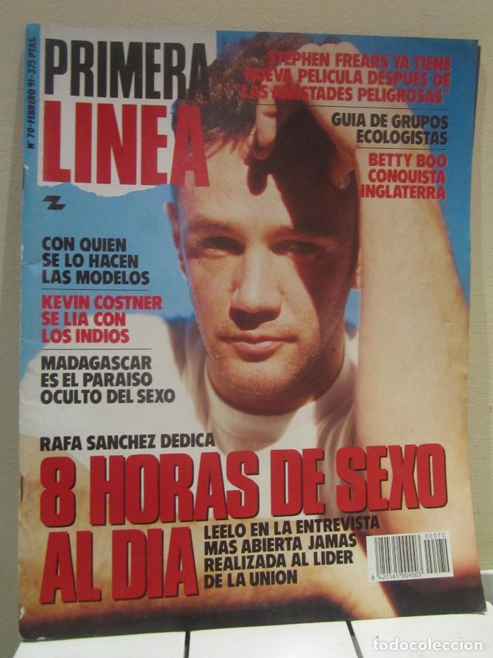 Coleccionismo de revistas y peri&oacute;dicos: Revista primera Linea num 70 Febrero 1991   8 horas de sexo al dia