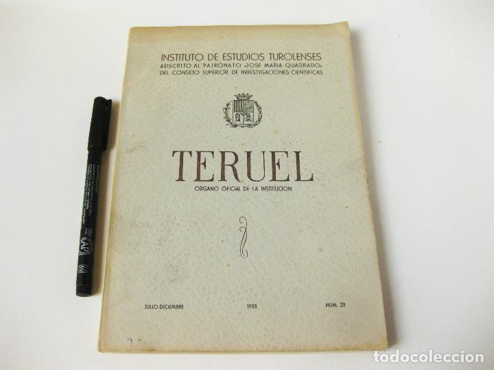 Sammeln von Zeitschriften und Zeitungen: REVISTA DEL INSTITUTO DE ESTUDIOS TUROLENSES - TERUEL TOMO NUMERO 20