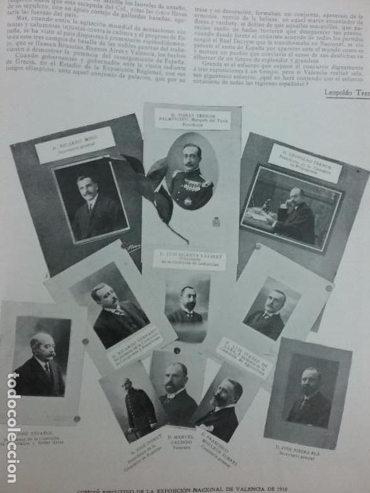 Sammeln von Zeitschriften und Zeitungen: EXPOSICION NACIONAL DE VALENCIA A&Ntilde;O 1910.4 HOJAS REVISTA