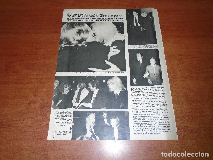 Coleccionismo de Revistas y Peri&oacute;dicos: CLIPPING 1972: ROMY SCHNEIDER Y MIREILLE DARC