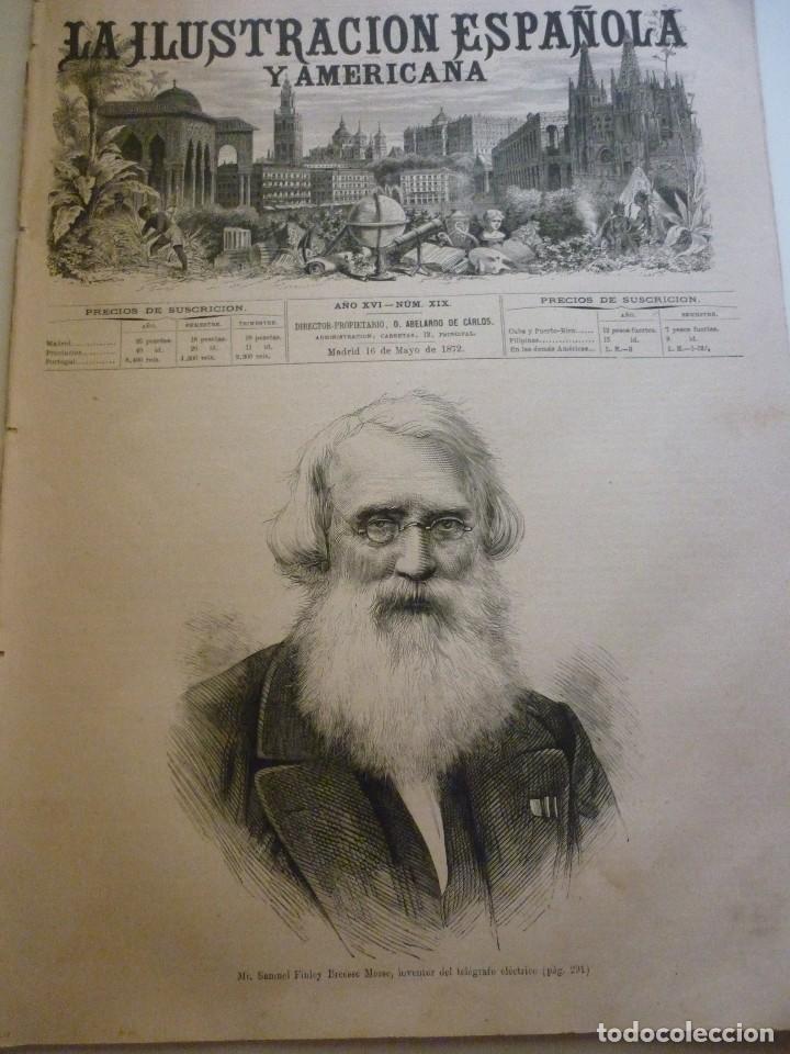 Coleccionismo de Revistas y Peri&oacute;dicos: LA ILUSTRACI&Oacute;N ESPA&Ntilde;OLA Y AMERICANA. A&Ntilde;O 1872. N&Uacute;MEROXIX