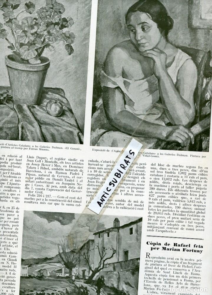 Coleccionismo de revistas y peri&oacute;dicos: REVISTA ANY 1925 FERRAN MUSONS VIDAL GOMA EMILI BOSCH ROGER DIONIS BAIXERAS SANT JULIA DE VILATORTA