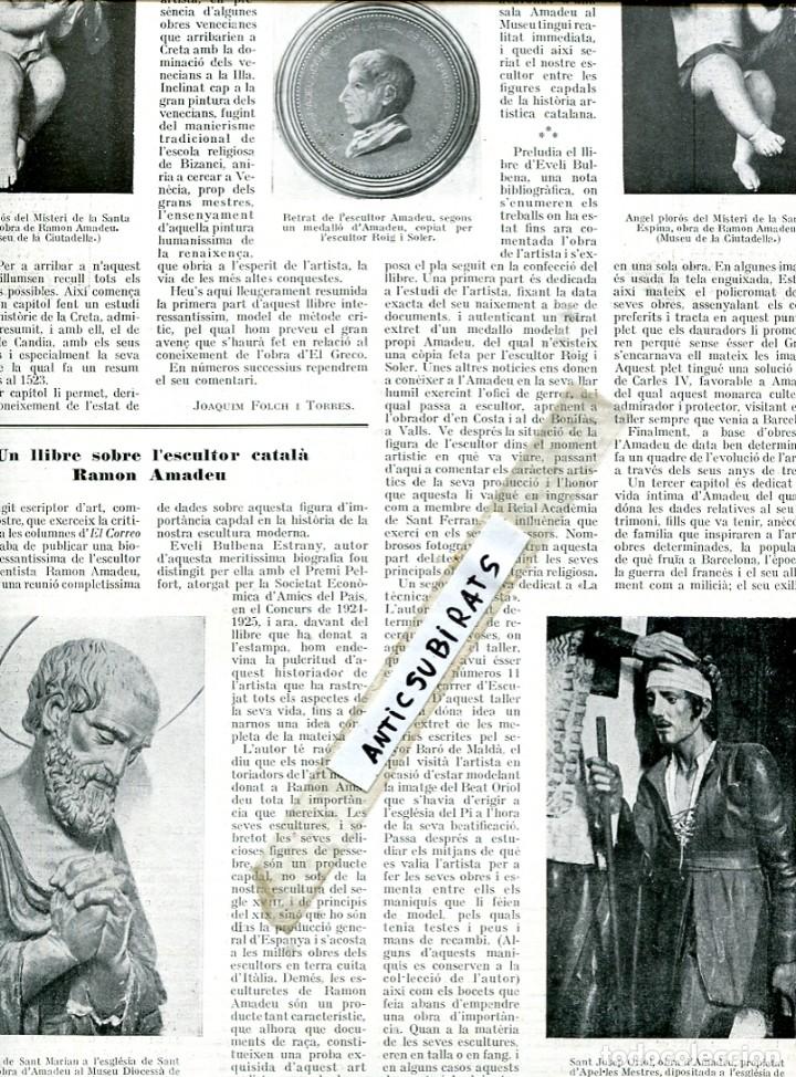 Collezionismo di Riviste e Giornali: REVISTA A&Ntilde;O  1927 RAMON AMADEU TABLAS FLAMENCAS DE NAJERA MUSEO DE AMBERES JOSEP VILADOMAT NICOLAU