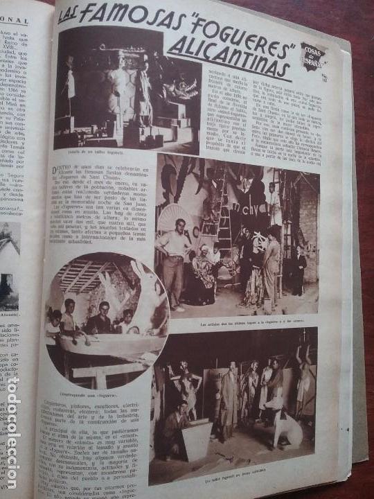 Sammeln von Zeitschriften und Zeitungen: LAS FAMOSAS FOGUERES ALICANTINAS.SANT CHUAN.HOJA REVISTA A&Ntilde;OS 1930