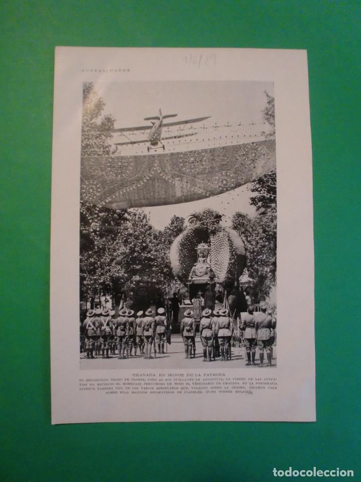 Sammeln von Zeitschriften und Zeitungen: GRANADA EN HONOR DE LA PATRONA - 9/6/1929