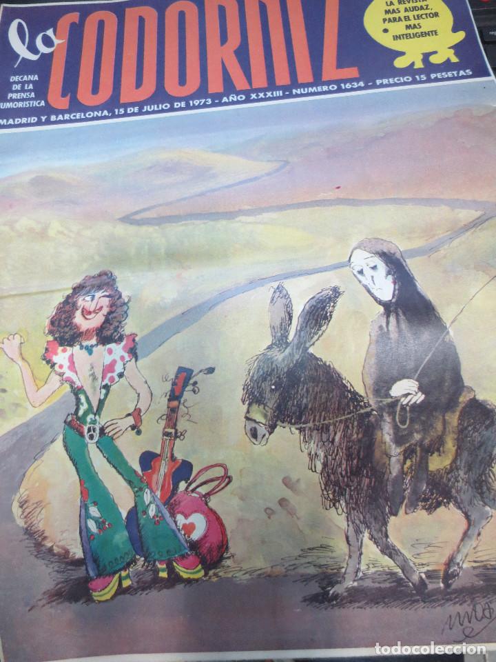 Coleccionismo de Revistas y Peri&oacute;dicos: REVISTA LA CODORNIZ N&ordm; 1634 A&Ntilde;O XXXIII 15 DE JULIO 1973