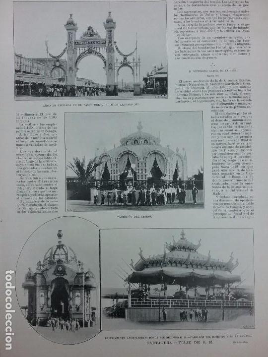Coleccionismo de revistas y peri&oacute;dicos: VIAJE DE ALFONSO XIII A CARTAGENA ,REVISTA A&Ntilde;O 1903