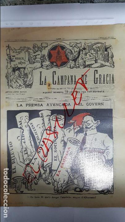 Collection Magazines and Newspapers: ANTIGUA  REVISTA  - LA  CAMPANA  DE  GRACIA - ANY - LVII - BATALLADA  2824 - 4 D. AGOST  DE 1923 -