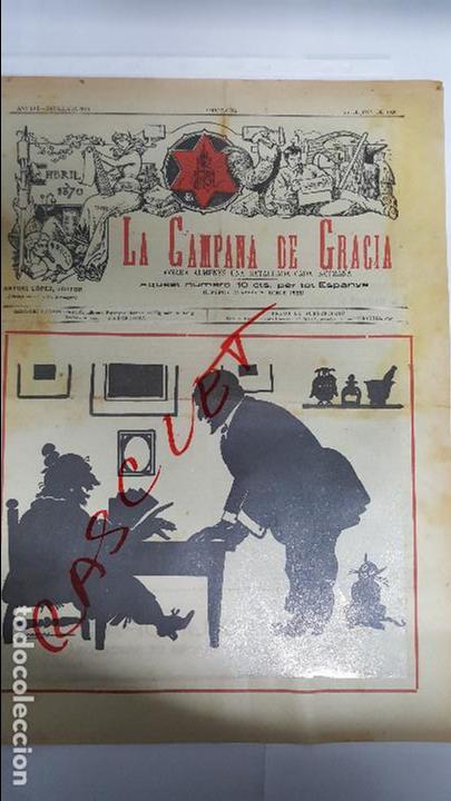 Coleccionismo de revistas y peri&oacute;dicos: ANTIGUA  REVISTA  - LA  CAMPANA  DE  GRACIA - ANY - LVII - BATALLADA  2975 -  26 JUNY  DE 1926 -