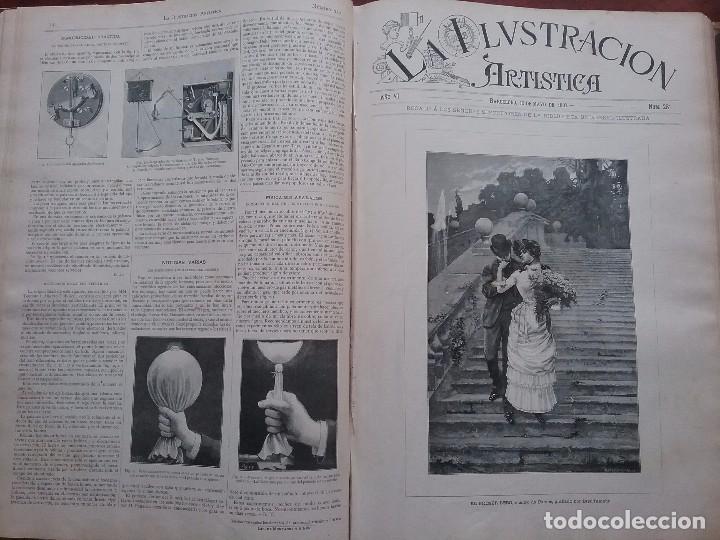 Colecionismo de Revistas e Jornais: TOMO DE LA ILUSTRACI&Oacute;N ARTISTICA A&Ntilde;O 1887.TOMO COMPL&Eacute;TO A&Ntilde;O 1887.51 NUMEROS