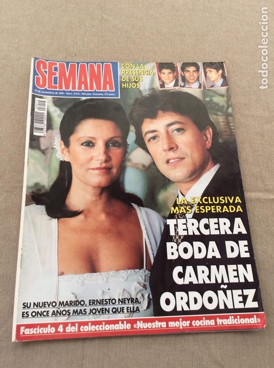 Coleccionismo de revistas y peri&oacute;dicos: REVISTA SEMANA 3014 1997. CARMEN ORDO&Ntilde;EZ, MARTINA HINGIS, DAVID BOWIE, BANDERAS,